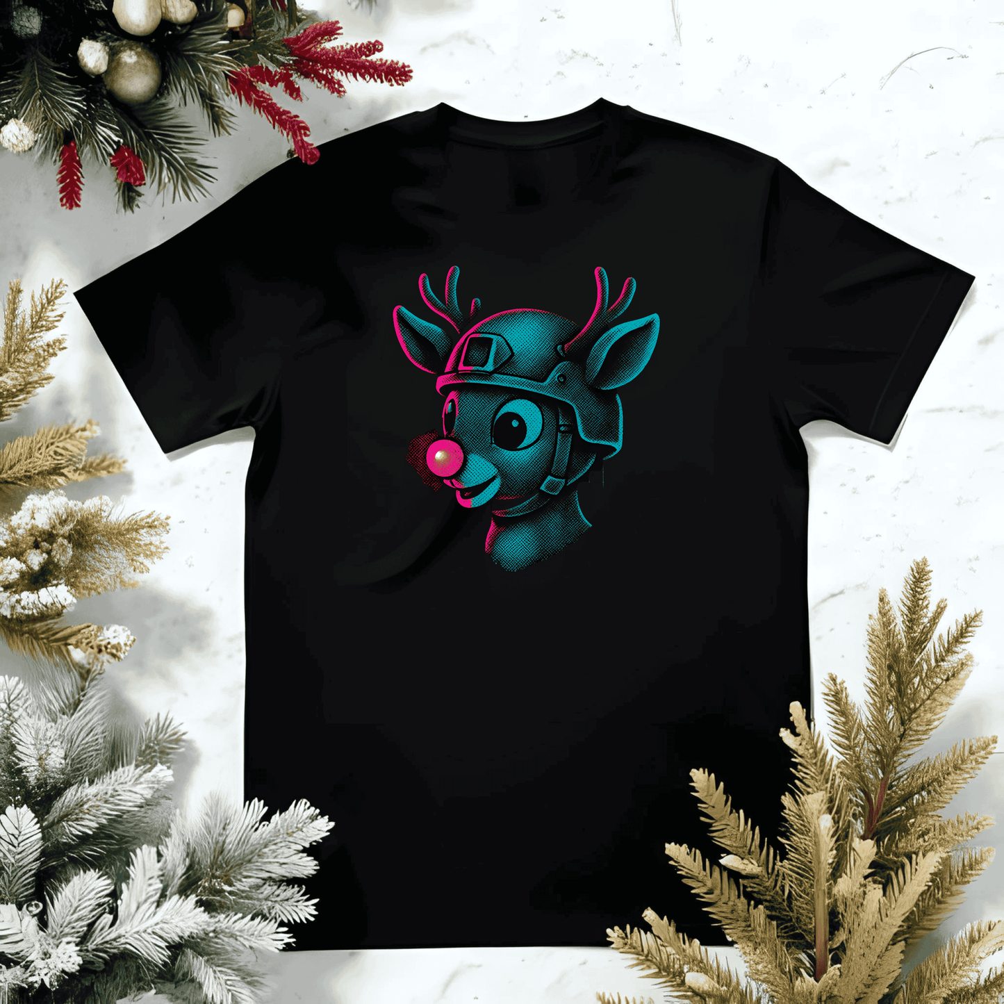 Neon Rudolph Graphic Shirt
