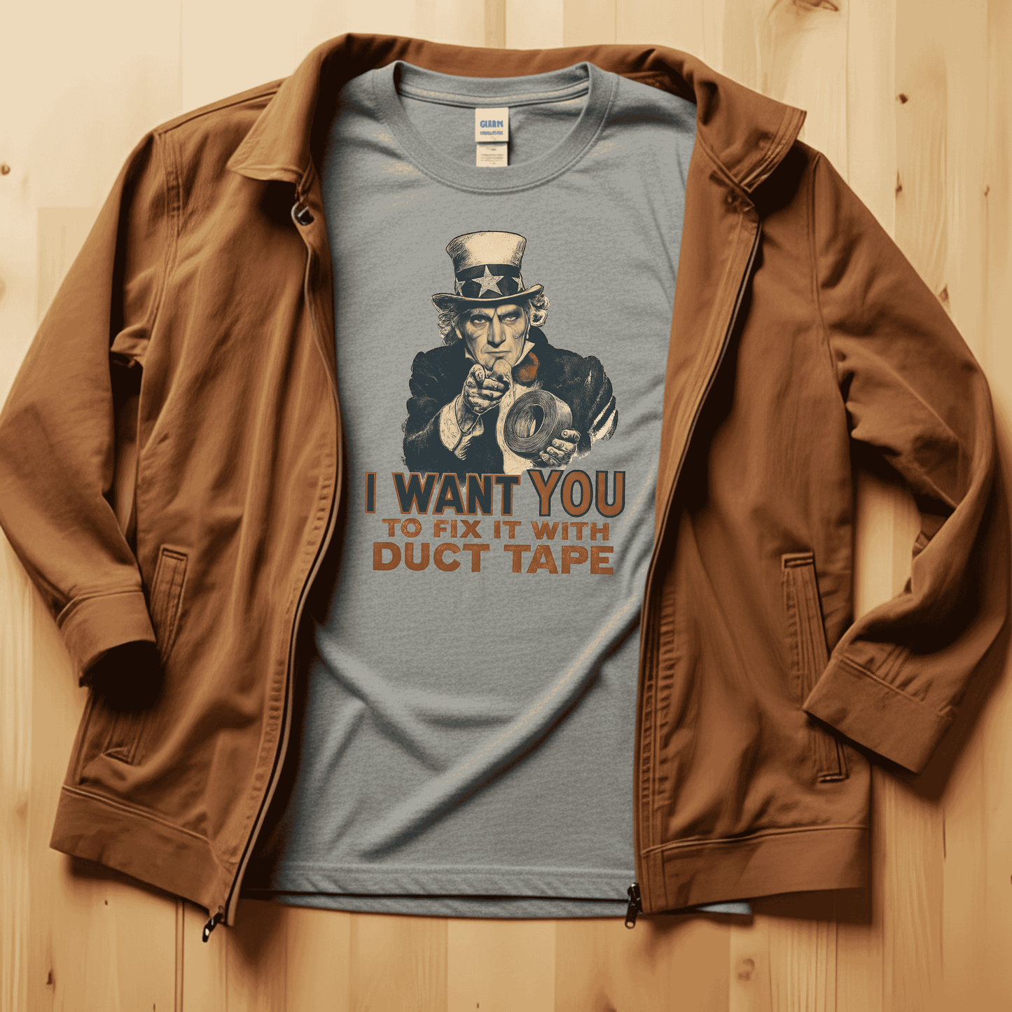 "I Want You to Fix It with Duct Tape" Vintage Uncle Sam Tee