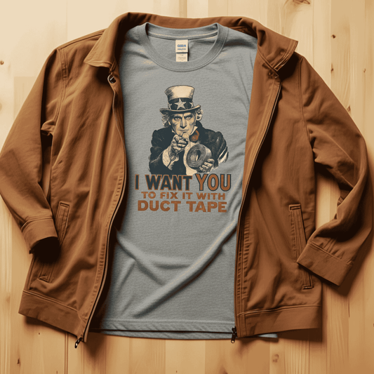 "I Want You to Fix It with Duct Tape" Vintage Uncle Sam Tee