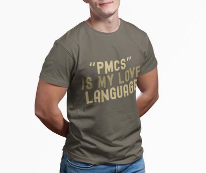 "PMCS" is My Love Language T-Shirt - Unisex Jersey Tee for Casual Outings, Gift for Friends and Family, Ideal for Birthdays and [...]