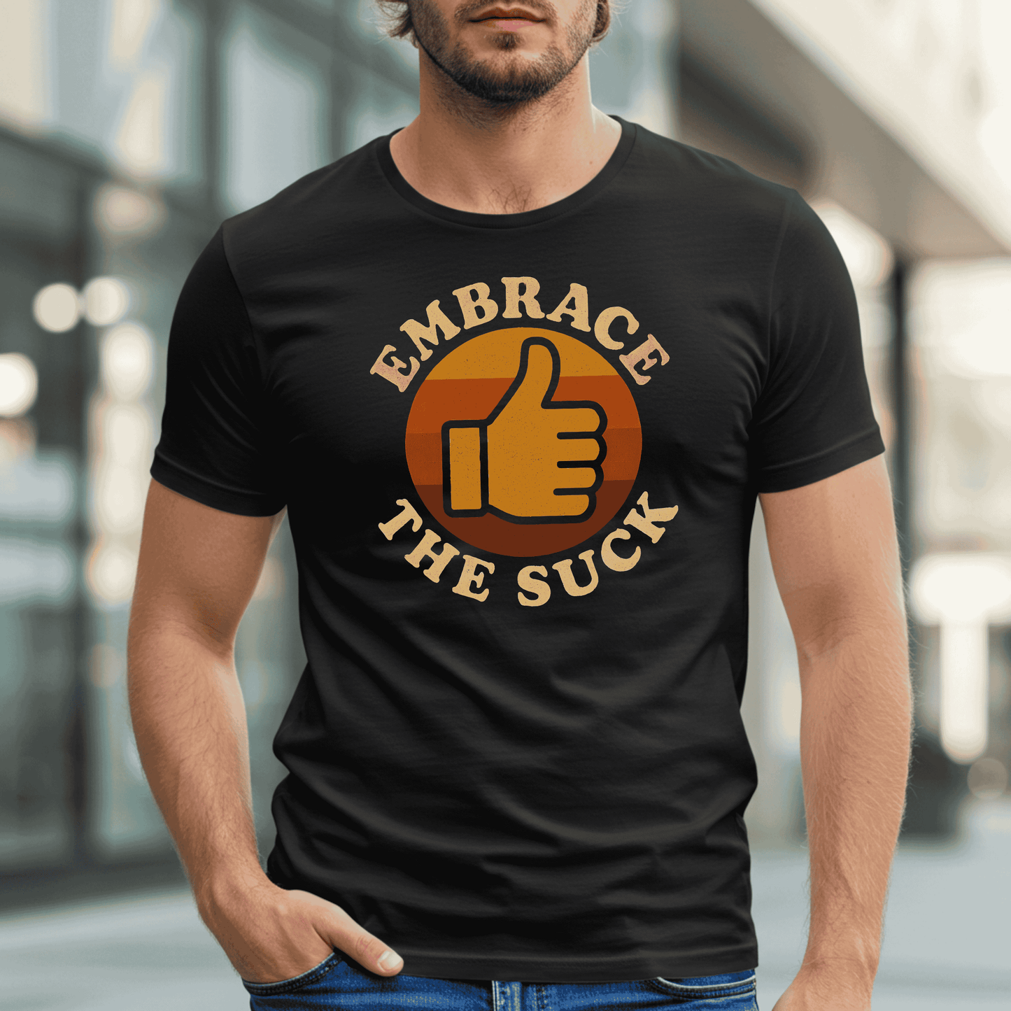 Embrace The Suck — Retro Tee